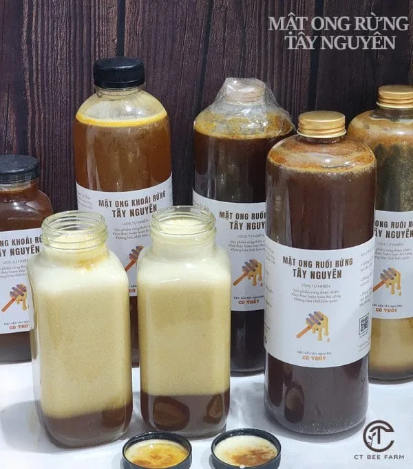 Mật ong ruồi rừng sủi bọt - mật ong rừng tây nguyên