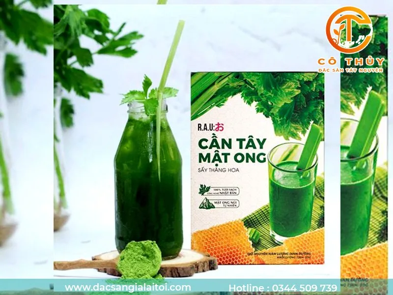 Cách làm cần tây diếp cá mật ong đơn giản