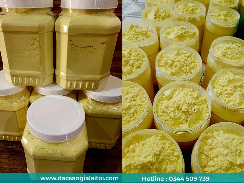 Hình ảnh tinh bột nghệ đóng hộp tại Đặc Sản Tây Nguyên