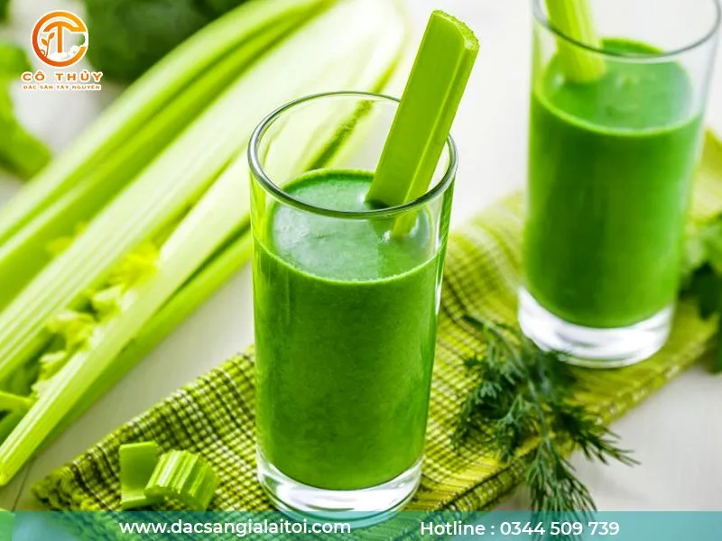 lợi ích va cách làm cần tây diếp cá mật ong