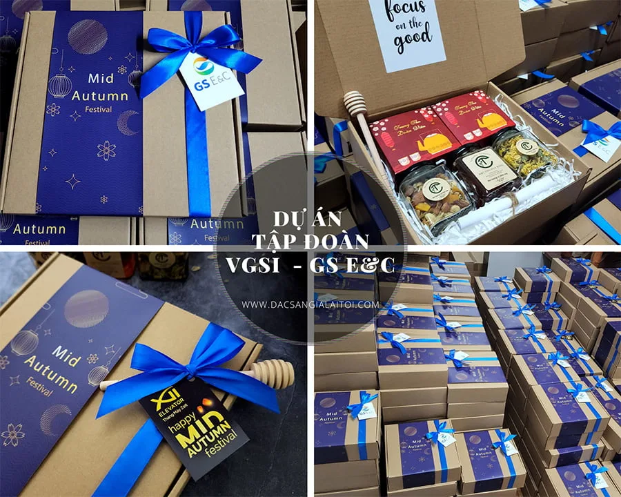 Set quà trung thu từ trà thảo mộc và mật ong CT Bee