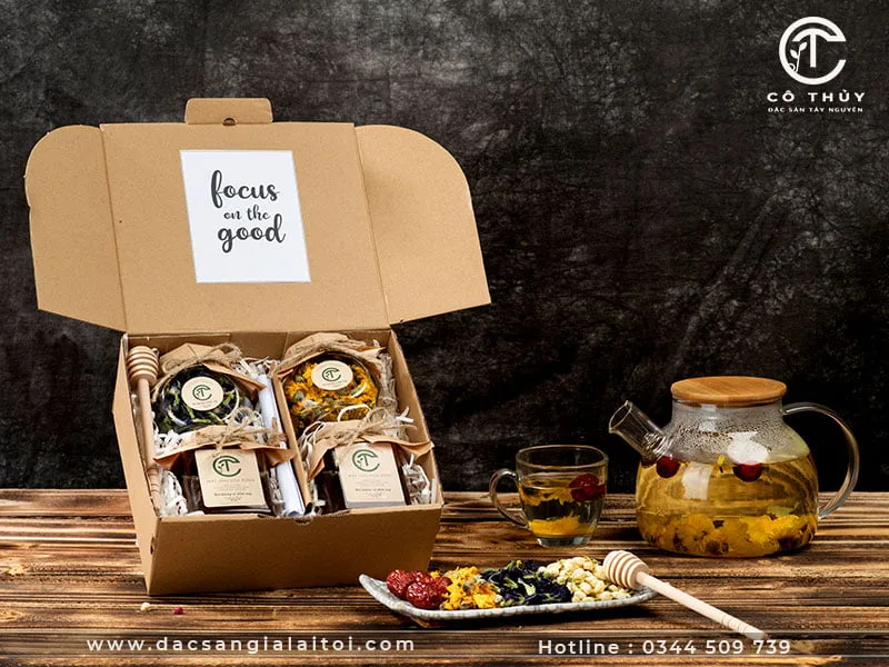 Hộp quà tặng mật ong trà thảo mộc CTG309