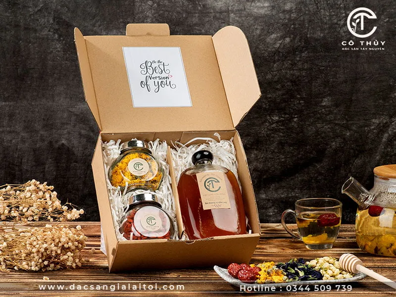  Set quà tặng bạn gái Mã M339 cúc kỷ tử mật ong 