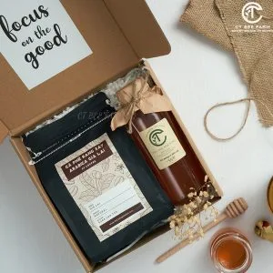 SET QUÀ TẶNG CÀ PHÊ VÀ MẬT ONG CTG341 [Hộp kraft]