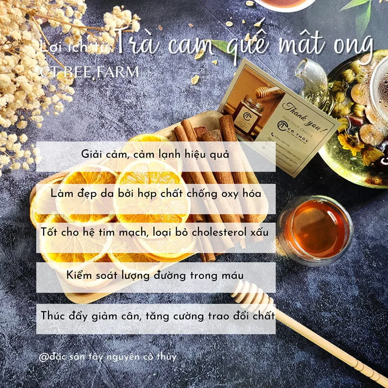 Lợi ích của trà cam quế mật ong Lợi ích của trà cam quế mật ong