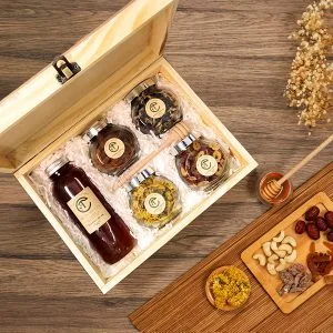 [] Set quà tặng CTG330 Mật Ong Hoa Rừng, Trà Hoa Và Nho sấy
