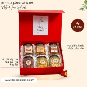 [HOT] Set quà tặng CTG329 (Các loại hạt và trà thảo mộc)