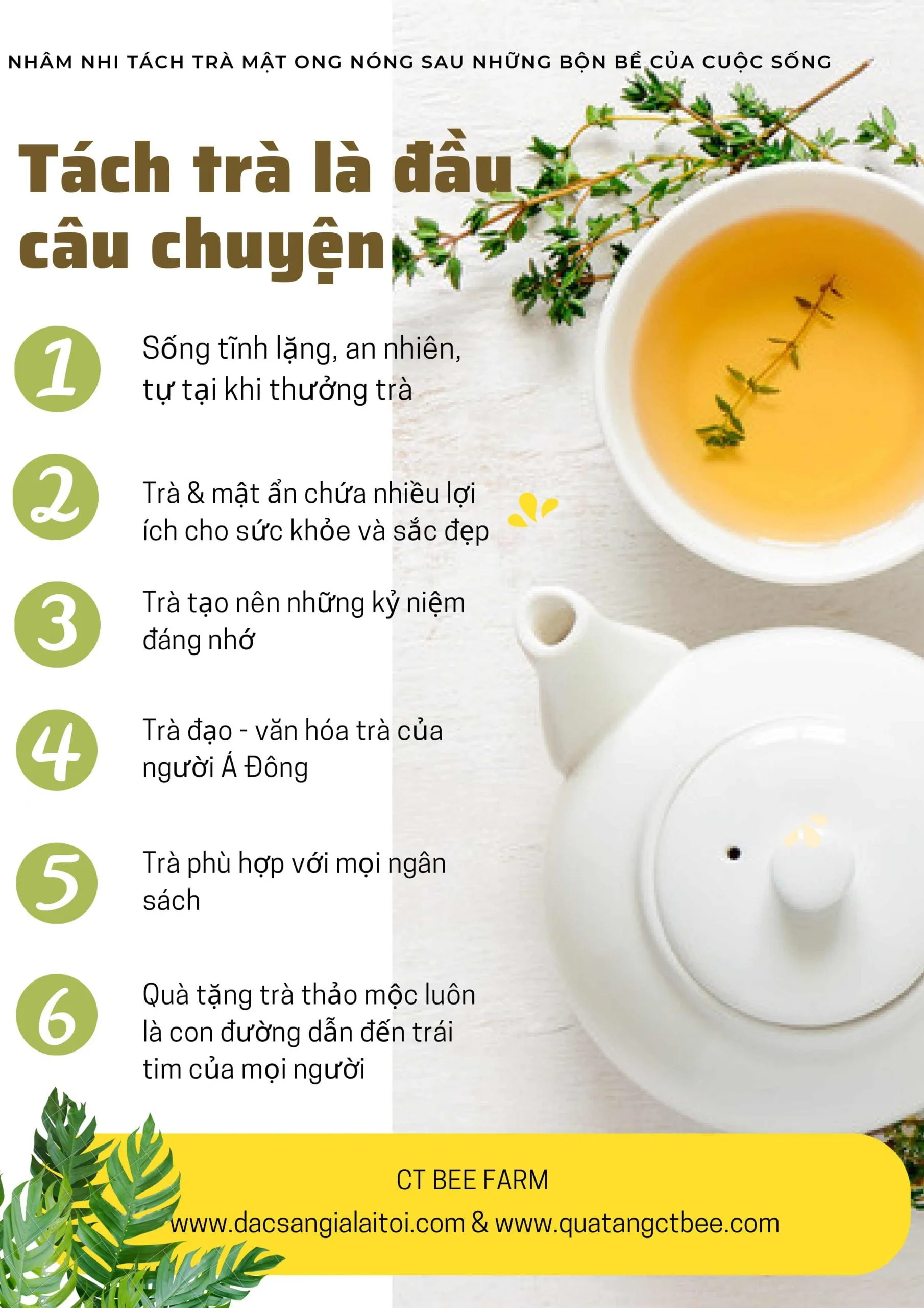 Vì sao nên chọn set trà mật ong làm quà tặng