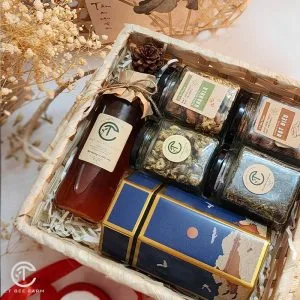 Set quà mây tre độc đáo nét Việt CTG381