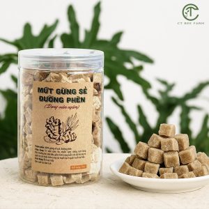 {Mứt Gừng Sẻ Viên Đường Phèn Tây Nguyên - Đặc Sản - Hũ 500Gr