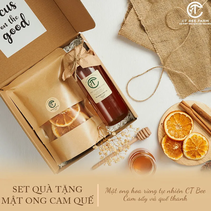 Quà tặng thầy cô với hộp trà cam quế & mật ong Quà tặng thầy cô với hộp trà cam quế & mật ong