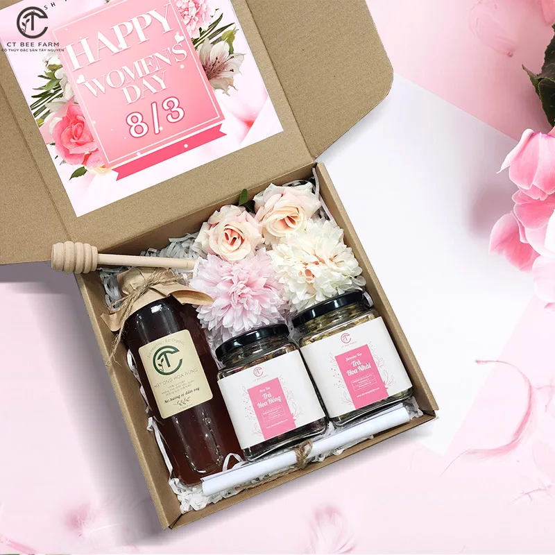 Set quà tặng 8/3 cho nàng màu hồng Pinky CTG347 Set quà tặng 8/3 cho nàng màu hồng Pinky CTG347