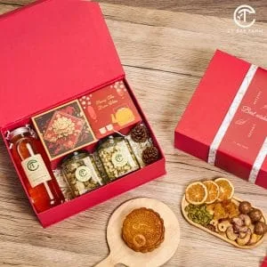 {}Set Quà Trung Thu 2025  CTG363 - Bánh Trung Thu, Trà Hoa Mật Thiên Nhiên