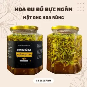 HOA ĐU ĐỦ ĐỰC NGÂM MẬT ONG NGUYÊN CHẤT - Hũ 500ml (~1000Gr)
