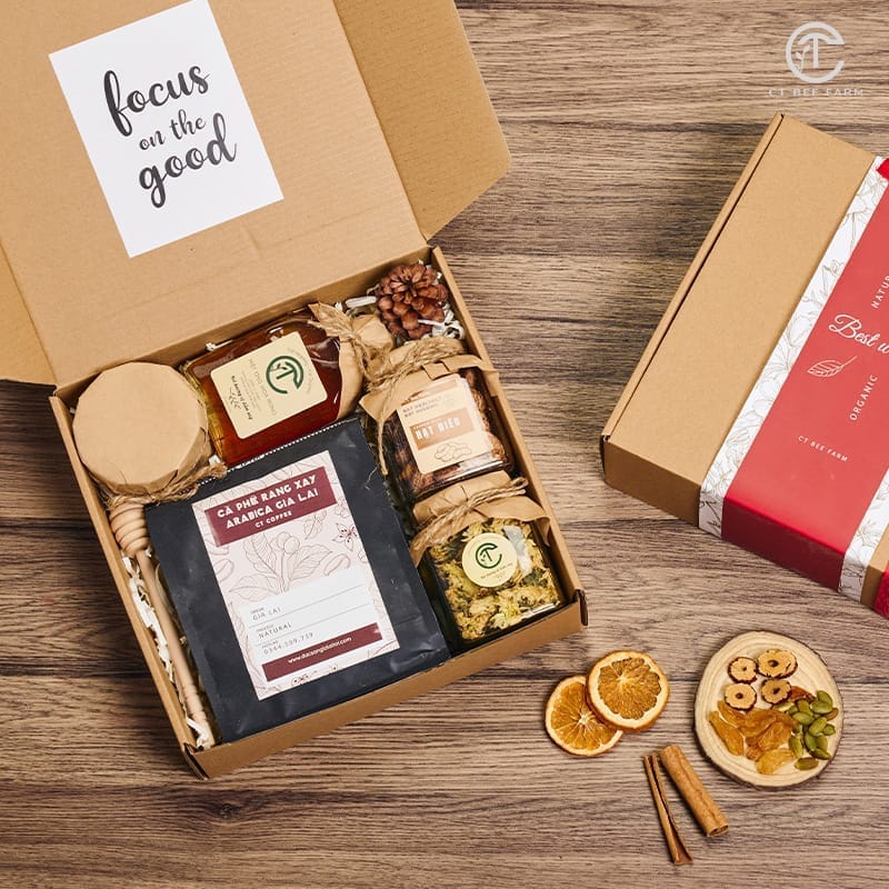 Thêm nhiều tùy chọn từ set quà cà phê, trà, hạt dinh dưỡng CT BEE