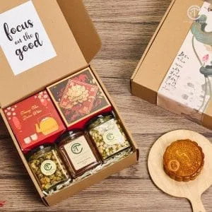 Set QUÀ TẶNG BÁNH TRUNG THU, Trà & Mật Ong CTG305