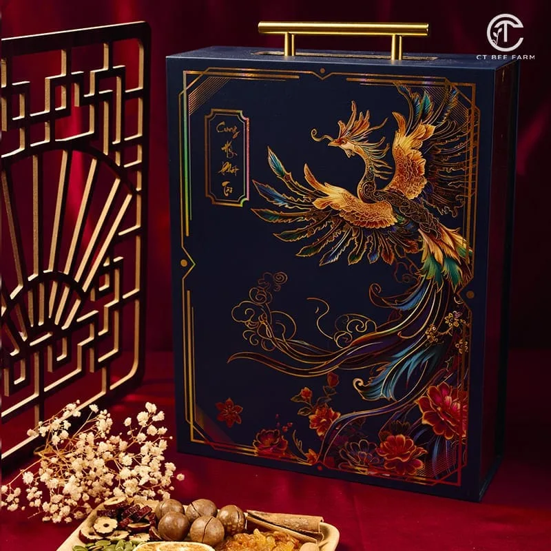 Hộp quà tặng tết cao cấp 2025 Tinh Hoa Việt CTG393 Hộp quà tặng tết cao cấp 2025 Tinh Hoa Việt CTG393