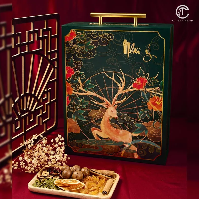 Hộp quà tặng tết cao cấp 2025 Tinh Hoa Việt CTG393 Hộp quà tặng tết cao cấp 2025 Tinh Hoa Việt CTG393