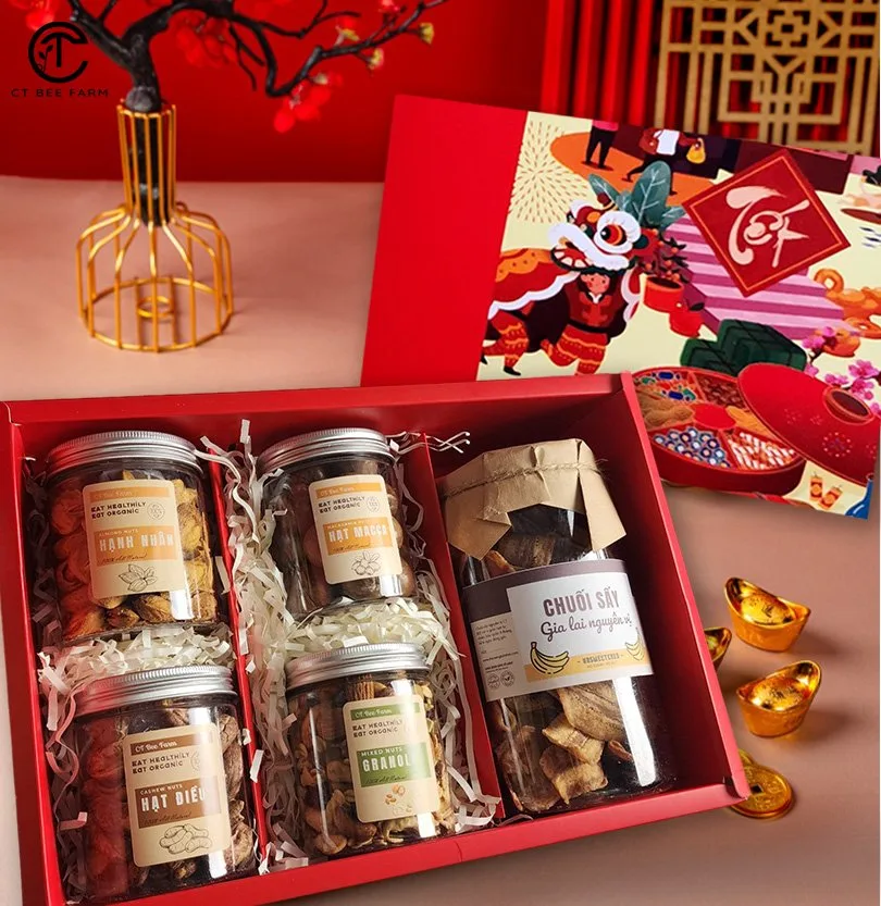 Set quà tặng tết Hạt dinh dưỡng và Trái cây sấy CTG370 Set quà tặng tết Hạt dinh dưỡng và Trái cây sấy CTG370