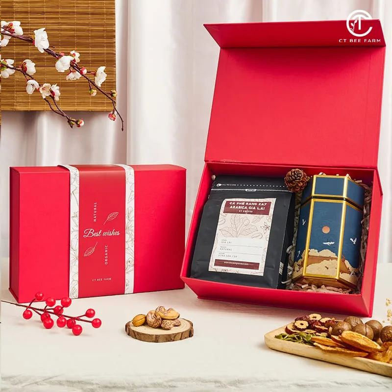Set quà tết cà phê và trà ô long