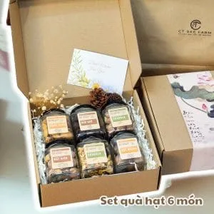Combo Set quà tặng 6 món hạt dinh dưỡng CTG325-3