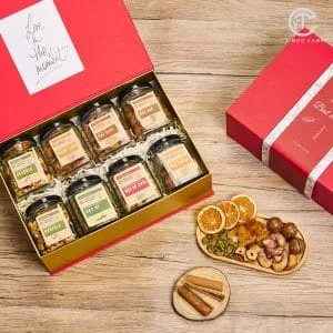 Hộp quà các loại hạt dinh dưỡng 8 món CTG386