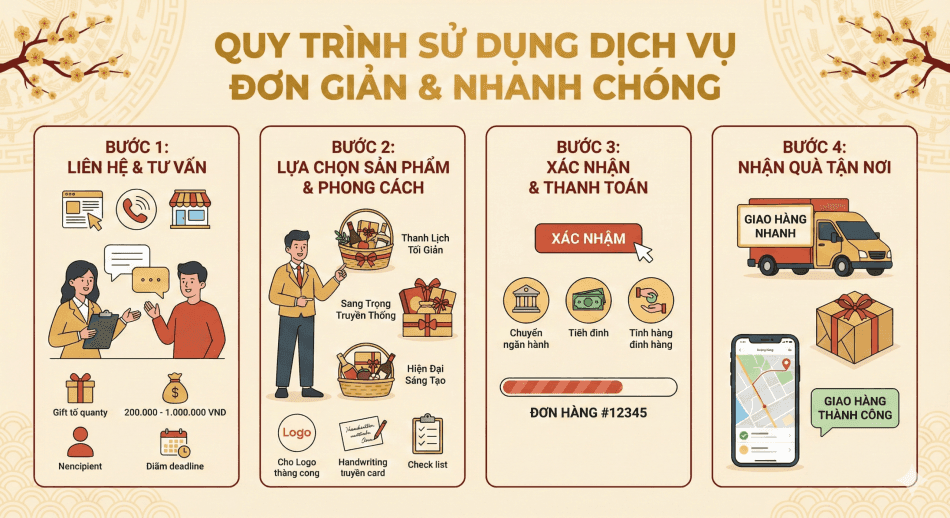 Quy Trình Sử Dụng Dịch Vụ Đơn Giản & Nhanh Chóng Quy Trình Sử Dụng Dịch Vụ Đơn Giản & Nhanh Chóng