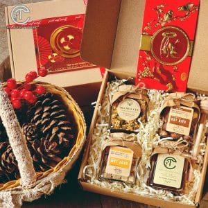 .Set quà tết 2026 Xuân Dưỡng với Trà, Mứt, Hạt CTG404