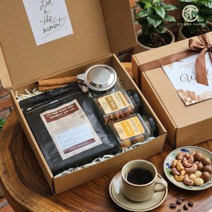 .Set quà cà phê phin Tây Nguyên và hạt dinh dưỡng CTG411